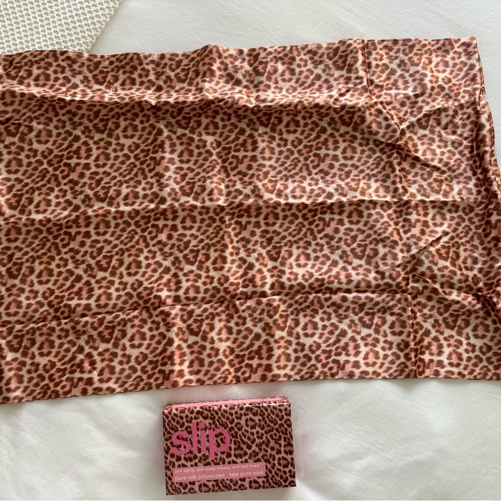 SLIP Leopard Print Pink Pillow Case